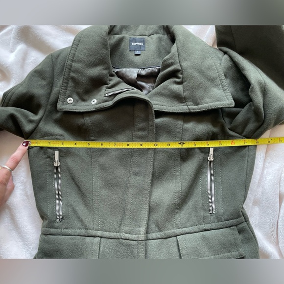 Express faux wool moto jacket - Picture 5 of 9